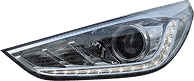 Imagem de um farol automotivo